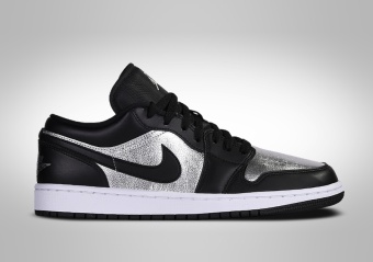 NIKE AIR JORDAN 1 RETRO LOW SE WMNS BLACK METALLIC SILVER
