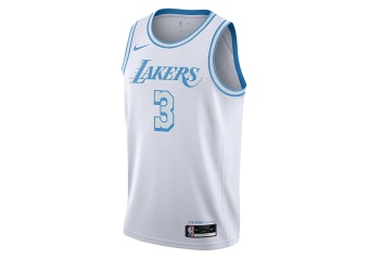 NIKE NBA LOS ANGELES LAKERS ANTHONY DAVIS CITY EDITION SWINGMAN JERSEY WHITE