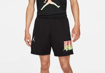 NIKE AIR JORDAN SPORT DNA MESH SHORTS BLACK