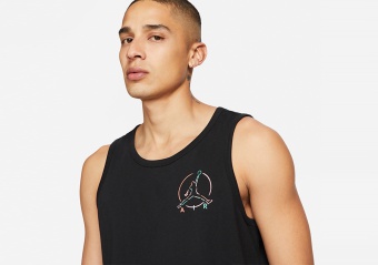 NIKE AIR JORDAN BRAND JUMPMAN AIR TANK BLACK