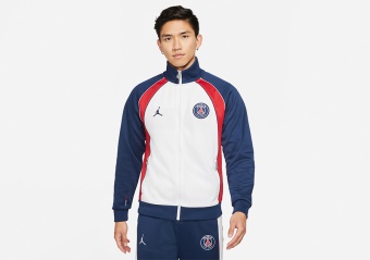 NIKE AIR JORDAN PSG ANTHEM JACKET WHITE