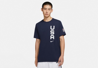 USA NIKE DRI-FIT TEAM TEE OBSIDIAN