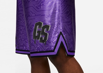 NIKE DRI-FIT SHORTS LEBRON X SPACE JAM 'GOON SQUAD' HYPER GRAPE