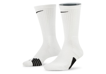 NIKE ELITE CREW HOOPS INFINITY SOCKS WHITE