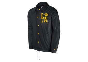 NIKE NBA LOS ANGELES LAKERS COACH'S JACKET COURTSIDE BLACK