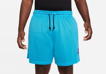NIKE DRI-FIT SPACE JAM A NEW LEGACY REVERSIBLE SHORTS LIGHT BLUE FURY/BLACK