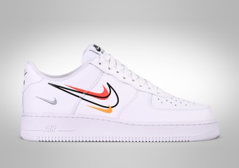 NIKE AIR FORCE 1 LOW MULTI SWOOSH WHITE