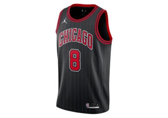 NIKE NBA CHICAGO BULLS ZACH LAVINE STATEMENT EDITION SWINGMAN JERSEY BLACK
