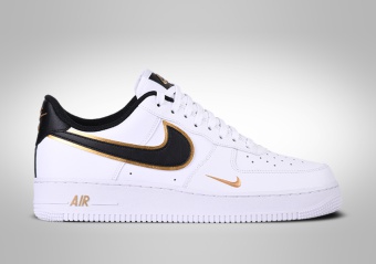 NIKE AIR FORCE 1 LOW WHITE METALLIC GOLD SWOSH PACK