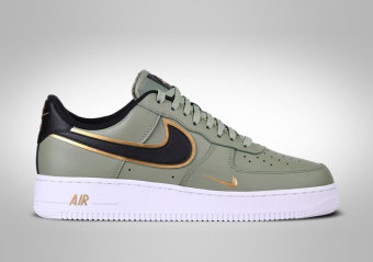 NIKE AIR FORCE 1 LOW GREEN METALLIC GOLD SWOSH PACK