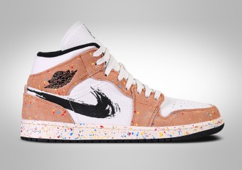NIKE AIR JORDAN 1 RETRO MID SE BRUSHSTROKE SWOOSH