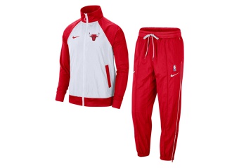 NIKE NBA CHICAGO BULLS TRACKSUIT COURTSIDE 75 UNIVERSITY RED