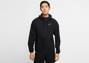NIKE VENT MAX DRI-FIT FULL-ZIP TRAINING JACKET BLACK