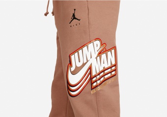 NIKE AIR JORDAN JUMPMAN FLEECE PANTS ARCHAEO BROWN