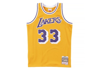 MITCHELL & NESS NBA SWINGMAN JERSEY LOS ANGELES LAKERS - KAREEM ABDUL JABBAR #33
