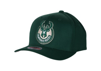 MITCHELL & NESS TEAM GROUND REDLINE SNAPBACK MILWAUKEE BUCKS