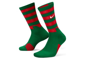 NIKE ELITE XMAS CREW SOCKS CLOVER