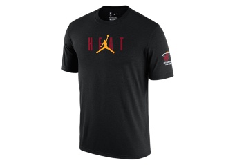 NIKE NBA MIAMI HEATCOURTSIDE STATEMENT TEE BLACK