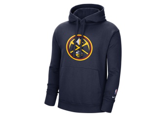 NIKE NBA DENVER NUGGETS FLEECE HOODIE COLLEGE NAVY