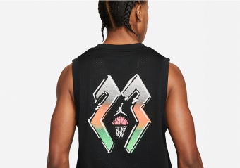 NIKE AIR JORDAN SPORT DNA JERSEY BLACK