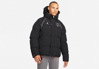 NIKE AIR JORDAN PSG PUFFER JACKET BLACK