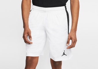 NIKE AIR JORDAN 23 ALPHA TRAINING DRY KNIT SHORTS WHITE