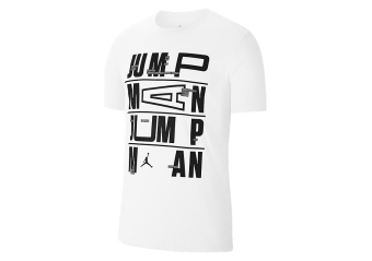 NIKE AIR JORDAN JUMPMAN DRI-FIT TEE WHITE