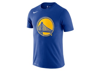 NIKE NBA GOLDEN STATE WARRIORS LOGO DRI-FIT TEE RUSH BLUE