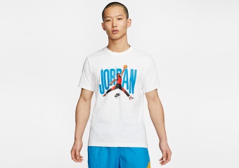 NIKE AIR JORDAN CREW TEE WHITE