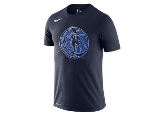 NIKE NBA DALLAS MAVERICKS LOGO DRI-FIT TEE COLLEGE NAVY