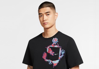 NIKE DRAGON BALL POCKET TEE BLACK