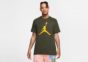 NIKE AIR JORDAN JUMPMAN TEE CARGO KHAKI