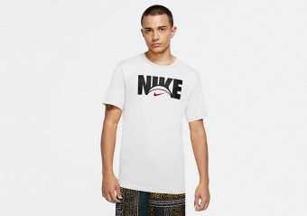 NIKE BASKETBALL DRI-FIT TEE WHITE