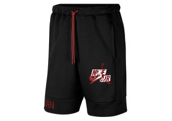 NIKE AIR JORDAN JUMPMAN FLEECE SHORTS BLACK