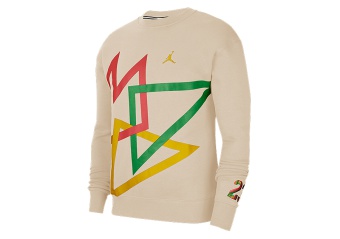 NIKE AIR JORDAN SPORT DNA HBR FLEECE CREW OATMEAL