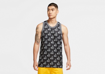 NIKE GIANNIS SLEEVELESS PRINTED TOP BLACK