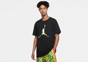 NIKE AIR JORDAN SPORT DNA JUMPMAN CREW TEE BLACK