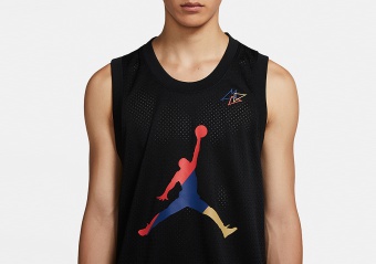 NIKE AIR JORDAN SPORT DNA HBR JERSEY BLACK
