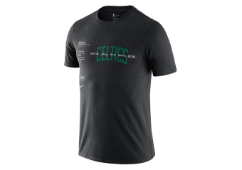 NIKE NBA BOSTON CELTICS WORLD COURTSIDE TEE BLACK