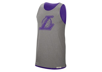 NIKE NBA LOS ANGELES LAKERS STANDARD ISSUE REVERSIBLE TANK FIELD PURPLE