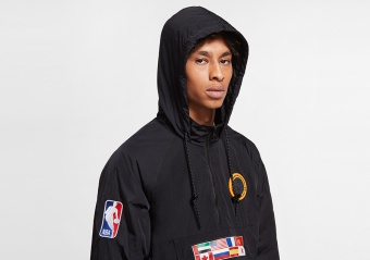 NIKE NBA N31 COURTSIDE JACKET BLACK