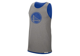 NIKE NBA GOLDEN STATE WARRIORS STANDARD ISSUE REVERSIBLE TANK RUSH BLUE