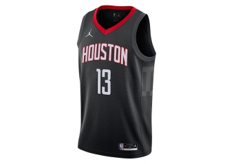 NIKE NBA HOUSTON ROCKETS JAMES HARDEN STATEMENT EDITION SWINGMAN JERSEY BLACK