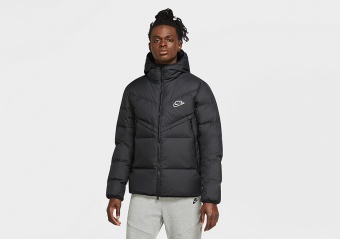 NIKE SPORTSWEAR DOWN-FILL WINDRUNNER JACKET BLACK