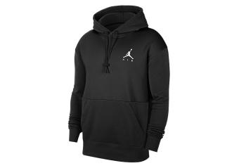 NIKE AIR JORDAN JUMPMAN AIR FLEECE PULLOVER HOODIE BLACK