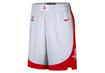 NIKE NBA HOUSTON ROCKETS SWINGMAN HOME SHORTS WHITE