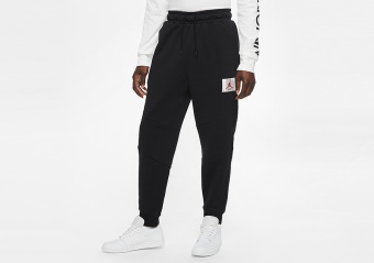 NIKE AIR JORDAN FLIGHT FLEECE PANTS BLACK