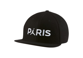 NIKE AIR JORDAN PSG PARIS SAINT-GERMAIN PRO WOOL BLEND CAP BLACK