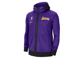 NIKE NBA LOS ANGELES LAKERS SHOWTIME THERMA FLEX HOODIE FIELD PURPLE