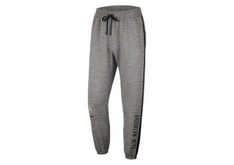 NIKE NBA BROOKLYN NETS SHOWTIME THERMA FLEX PANTS DARK GREY HEATHER
